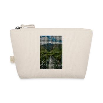 Grid landscape mountain river - Organic Pouch - nature - Front
