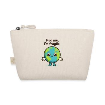 Fragile Earth Hug Me - Organic Pouch - nature - Front