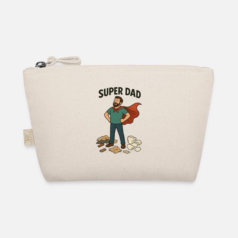 Super Dad Capeheld - Bio-Täschchen - Natur