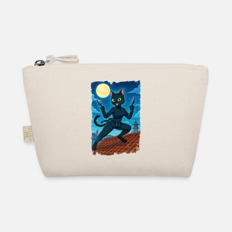 Moon Ninja Cat Organic Pouch