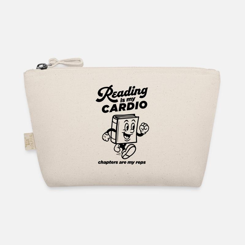 Reading is my Cardio Organic Pouch