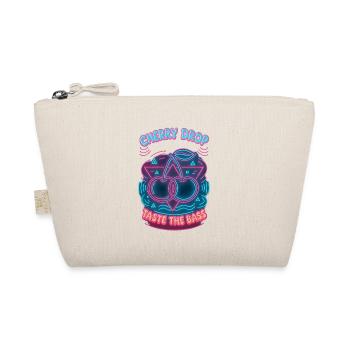 Cherry Drop – Taste the Bass Neon Design - Bio-Täschchen - Natur - Vorne