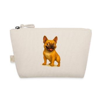 Vilain bouledogue dessin animé sourire - Trousse biologique - nature - Devant