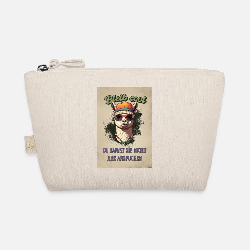 Llama Saying – Stay Cool, Funny Fun Shirt Organic Pouch