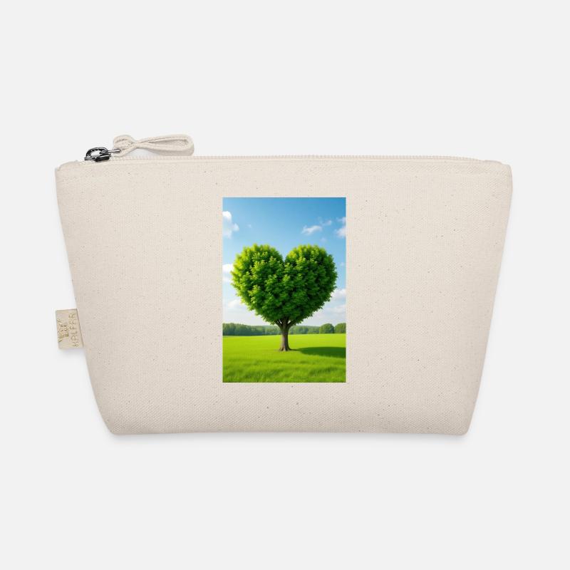 Heart Tree in Sunlit Meadow Organic Pouch