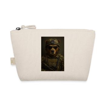 Ours prêt au combat en costume de camouflage - Trousse biologique - nature - Devant
