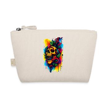 Crâne coloré avec couteau et feuilles - Trousse biologique - nature - Devant