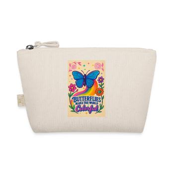Butterfly Color World Motif - Organic Pouch - nature - Front