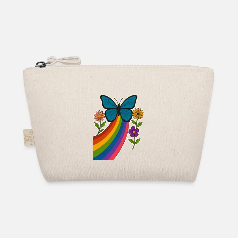Regenbogen Schmetterling Bio-Täschchen