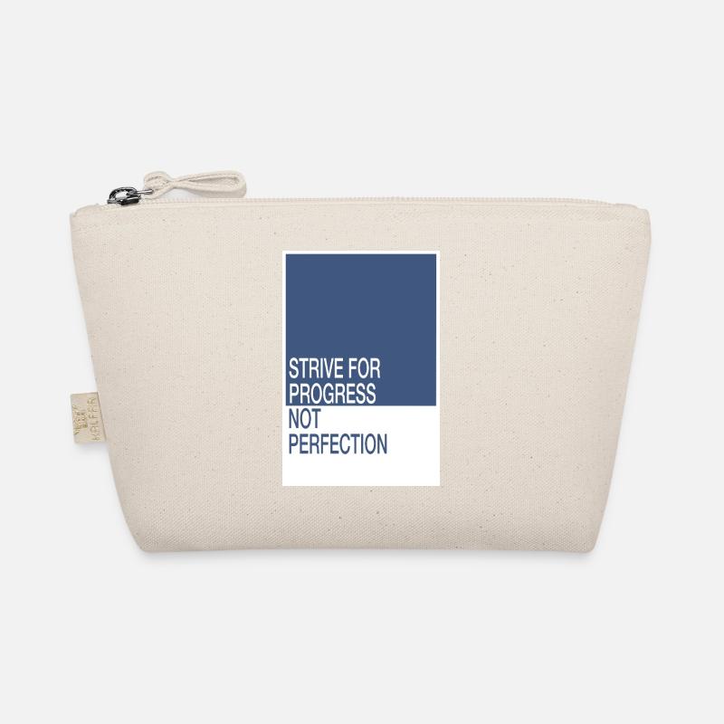 Strive for Progress, Not Perfection Bio-Täschchen