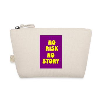 No Risk No Story – Mutig leben, echt sein - Bio-Täschchen - Natur - Vorne