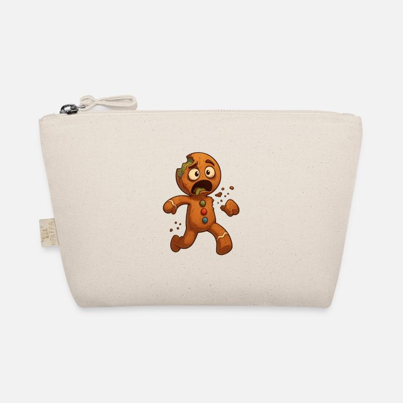Halloween Zombie Gingerbread Man Organic Pouch