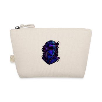 Neon Cyber VR Head Portrait, Cyberpunk - Organic Pouch - nature - Front