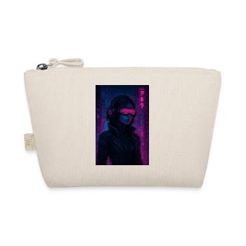 Cyberpunk Neon Pilot - Organic Pouch - nature - Front