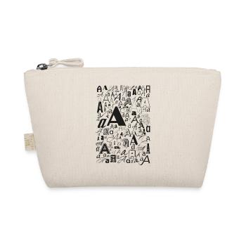 Typo A – Letter Design for Font Lovers - Organic Pouch - nature - Front