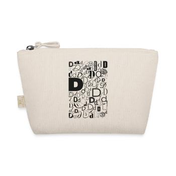 Typo D – Letter Design for Font Lovers - Organic Pouch - nature - Front