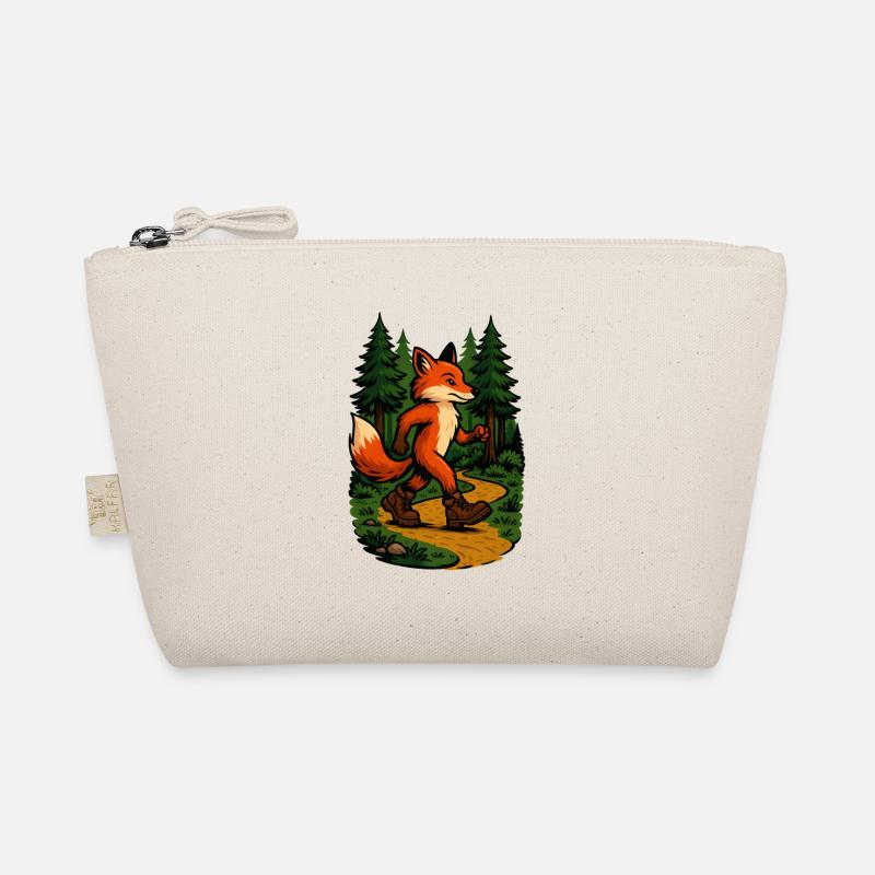 Wandernder Fuchs im Wald - Bio-Täschchen - Natur