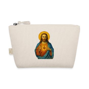 Icône du Sacré-Cœur aux tons dorés - Trousse biologique - nature - Devant