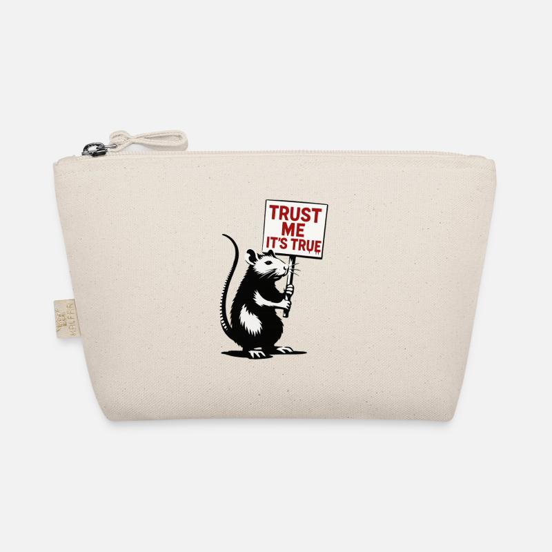 Rat with Shield Trust Me It's True Organic Pouch