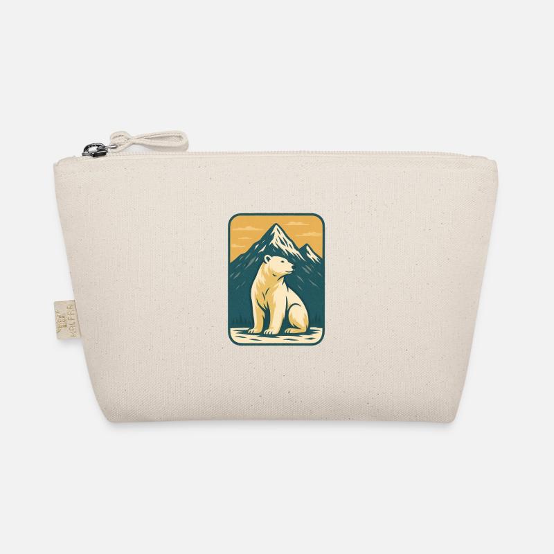 Ours polaire devant le paysage de montagne Trousse biologique