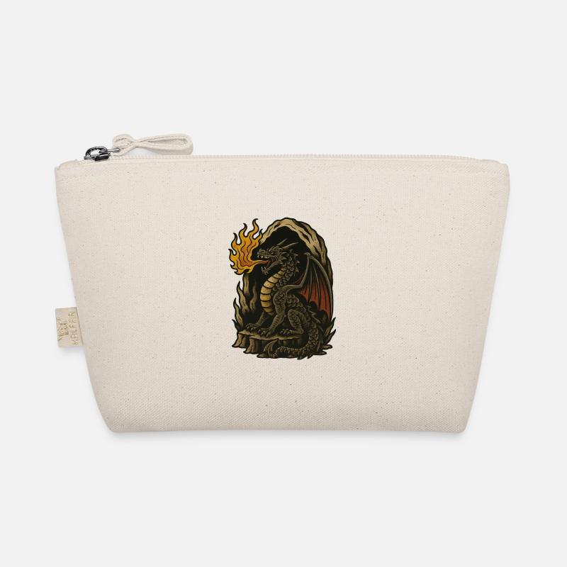 Flammender Drache Bio-Täschchen