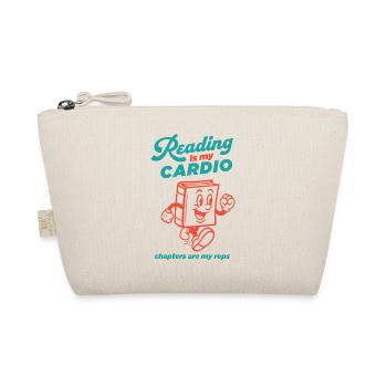 Reading is my Cardio - Organic Pouch - nature - Front