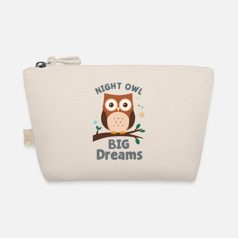 Night Owl – Lustiges Eulen-Shirt Bio-Täschchen
