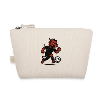 Diable Rouge jouant au football - Trousse biologique - nature - Devant