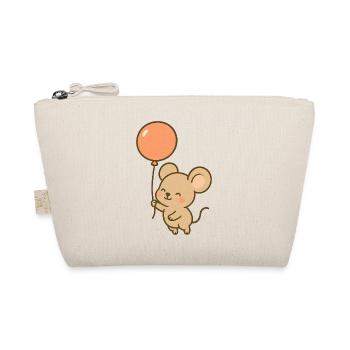 Ballon-Maus Laune - Bio-Täschchen - Natur - Vorne