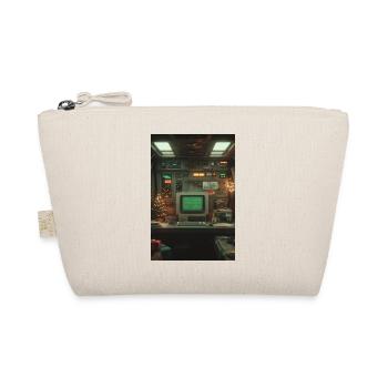 Retro Computerkonsole Holiday Glow - Bio-Täschchen - Natur - Vorne