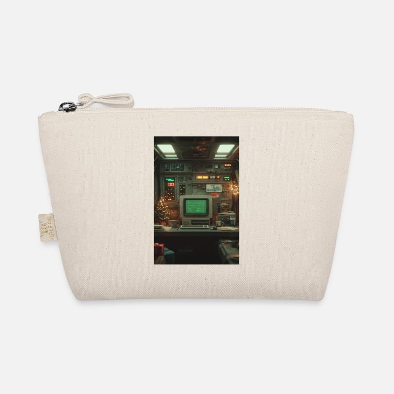 Retro Computer Console Holiday Glow Organic Pouch