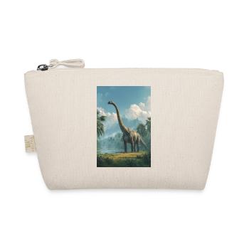 Dino Dawn Longneck - Bio-Täschchen - Natur - Vorne