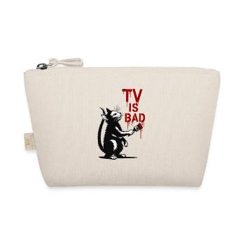 Kater paints TV is bad - Organic Pouch - nature - Front