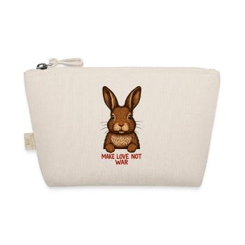 Peace Bunny – L’amour au lieu de la guerre - Trousse biologique - nature - Devant