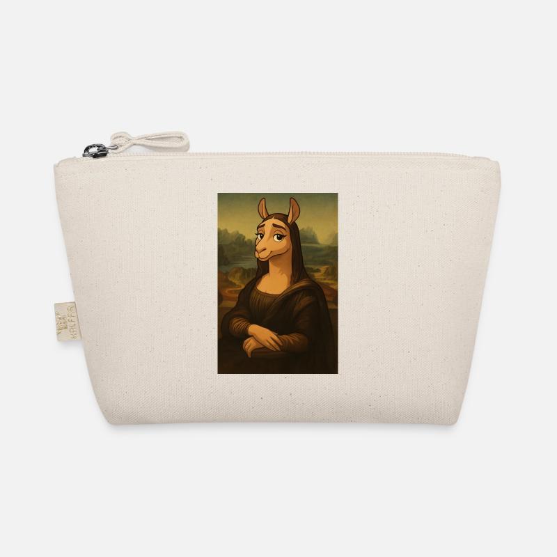 Lama Mona Lisa Rätselhaft - Bio-Täschchen - Natur
