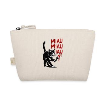 DripMeow Cat Art - Organic Pouch - nature - Front
