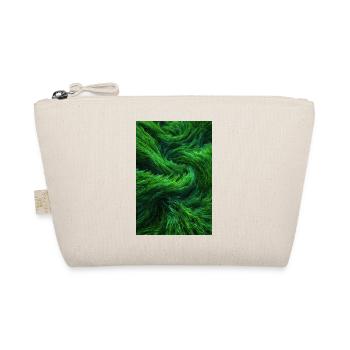 Emerald Fur Swirls - Organic Pouch - nature - Front