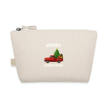 Vintage Lastwagen Weihnachten - Bio-Täschchen - Natur - Vorne