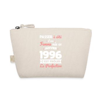 30th Birthday - Born in January 1996 - Organic Pouch - nature - Front