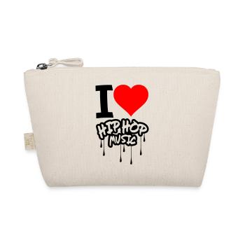 I Love Hip Hop Music - Organic Pouch - nature - Front