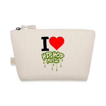 I Love Hip Hop Music - Organic Pouch - nature - Front