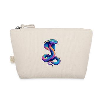 Colored snake in neon palette - Organic Pouch - nature - Front