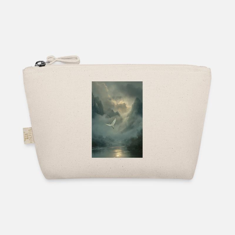 Mistbound Flight Over Mountain Veil Organic Pouch