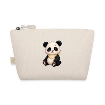 Panda câlin avec écharpe - Trousse biologique - nature - Devant