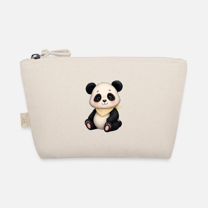 Panda câlin avec écharpe Trousse biologique