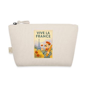 Long Live France Vintage Baguette - Organic Pouch - nature - Front