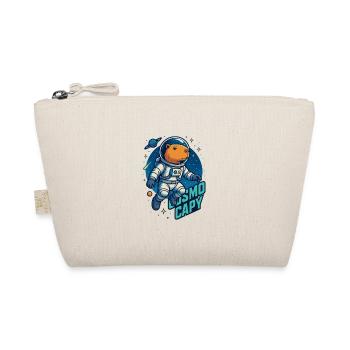 Cosmo Capy – Space Capybara Shirt 🚀 - Bio-Täschchen - Natur - Vorne