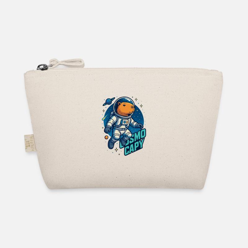 Cosmo Capy – Space Capybara Shirt 🚀 Organic Pouch