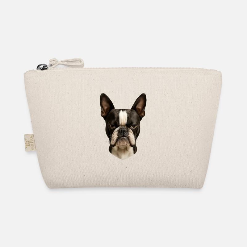 Boston Terrier Kopf Porträt Bio-Täschchen