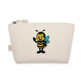 Cheerful Honeybee Cartoon Mascot - Organic Pouch - nature - Front
